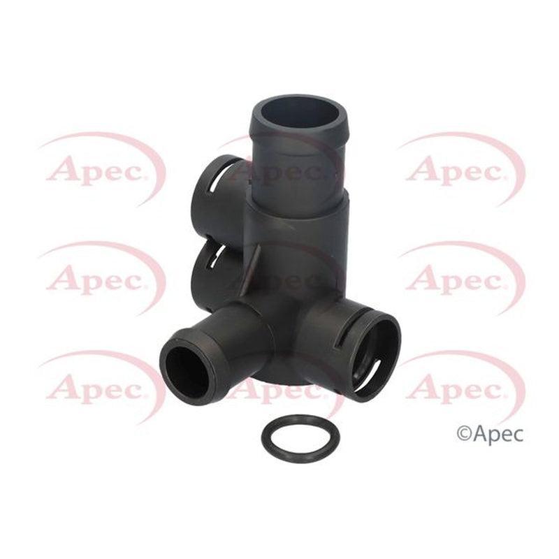 Apec Coolant Flange Housing Connector frontal sided fits Audi 100 C4 1990-1994