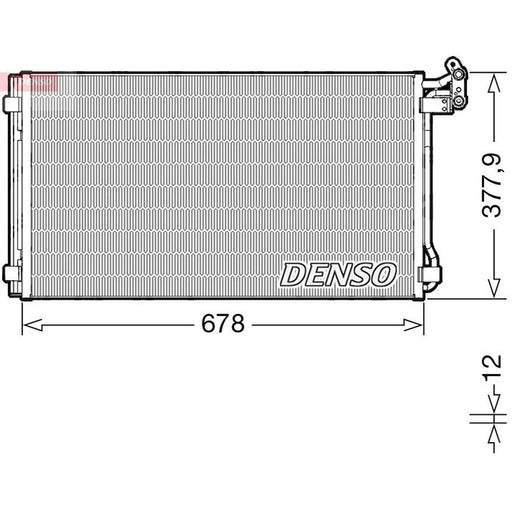 Denso Air Conditioning Condenser fits Seat Alhambra 2011-2022 1.4 2.0