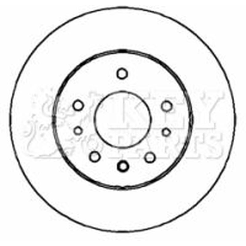 Key Parts 2 x Vented Front Brake Discs KBD4318-x2