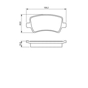 Bosch Front & Rear Pads fits Volvo XC60 I SUV 2008-2017 2.4 3.2