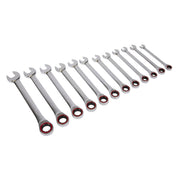 Sealey Ratchet Combination Spanner Set 12pc Metric Platinum Series AK63940 Sealey - Dynamic Drive