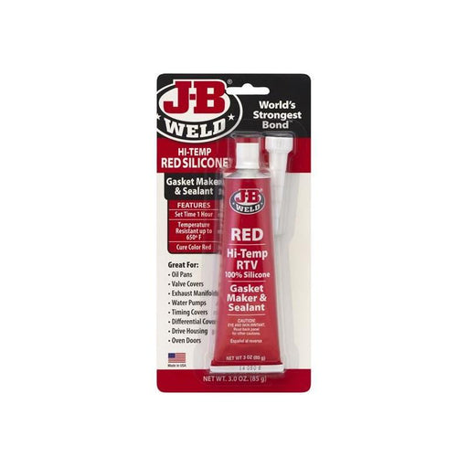 J-B Weld Hi-Temp Silicone Gasket Maker & Sealant Red 85g J-B Weld - NN4 Online