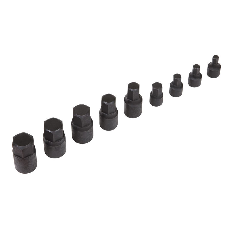 Premier Low Profile Impact Hex Socket Bit Set 1/4" & 3/8" Sq Drive 9pc Sealey Premier - Dynamic Drive