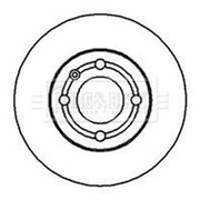 Borg & Beck Front Brake Vented Discs & Pads fits VW Polo III 1994-1999