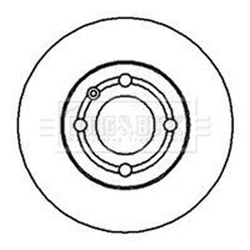 Borg & Beck Front Brake Vented Discs & Pads fits VW Polo III 1994-1999