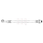 Apec Brake Hydraulic Hose Line Rear fits Honda Jazz III 2008-2015 1.2 1.3 1.4
