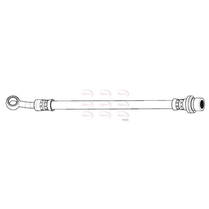Apec Brake Hydraulic Hose Line Rear fits Honda Jazz III 2008-2015 1.2 1.3 1.4