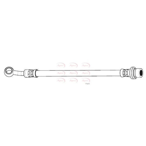 Apec Brake Hydraulic Hose Line Rear fits Honda Jazz III 2008-2015 1.2 1.3 1.4