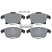 Textar Front Brake Pad Set 2226901