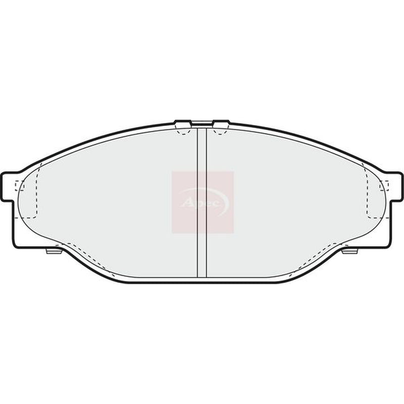 Apec Front Brake Pad Set fits Toyota Hiace III 1982-1989 2.0