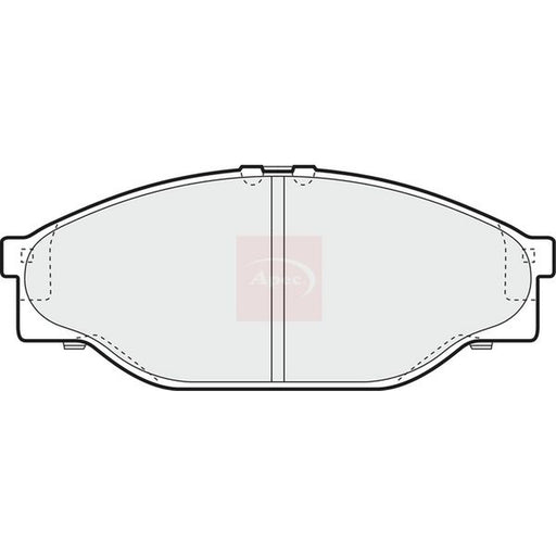 Apec Front Brake Pad Set fits Toyota Hiace III 1982-1989 2.0