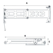 Pantograph TV Bracket for RVs Nova - Dynamic Drive