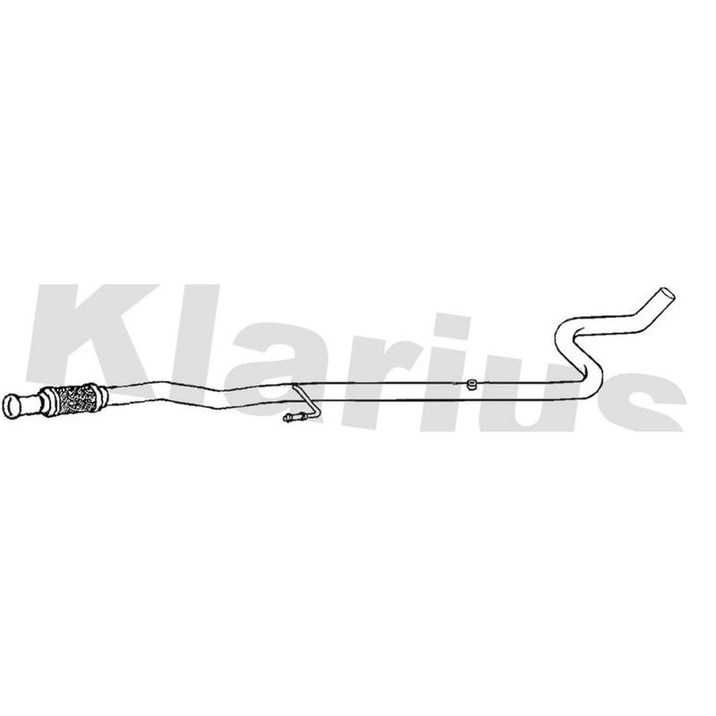 Klarius Exhaust Pipe OD fits Citroën C3 III 2018 on 1.5