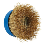 Draper Brassed Steel Crimped Wire Cup Brush, 65mm, M14 41443 Draper - Dynamic Drive