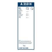 Bosch Aerotwin Wiper Blade 330mm — A310H fits Alfa Romeo Stelvio 2016-2019