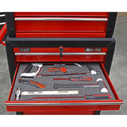 Sealey Easy Peel Shadow Foam Red/Black 1200 x 550 x 30mm SF30R Sealey - Dynamic Drive