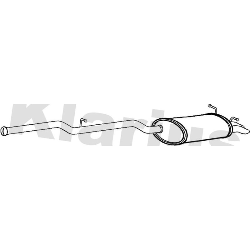 Klarius Box With Tail Pipe Rear fits Mercedes-Benz C-Class 2000-2007