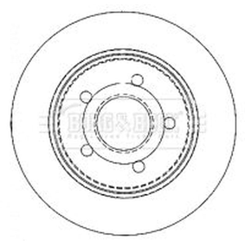 Borg & Beck 2 x Solid Rear Brake Discs BBD4476-x2