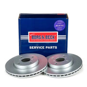 Borg & Beck Front Brake Discs & Pads fits Toyota Vitz 2005-2020 1.0 1.3 1.33 1.4