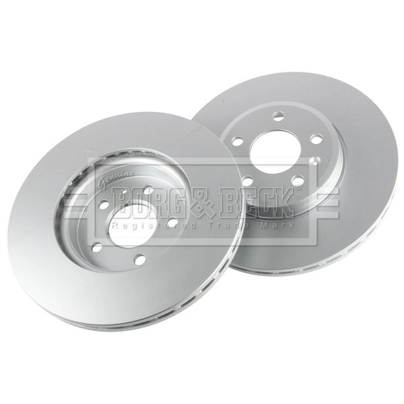 Borg & Beck Front Brake Vented Discs & Pads fits Audi A5 2010-2017
