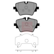 Apec Front Brake Pad Set fits BMW 2 Active Tourer 2021-2022