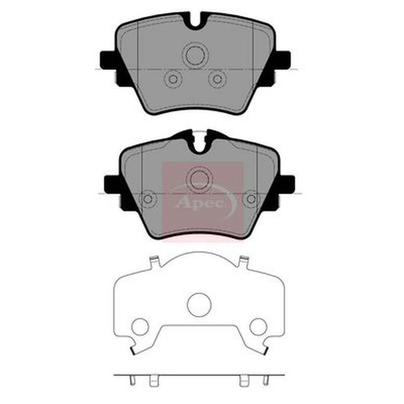Apec Front Brake Pad Set fits BMW 2 Active Tourer 2021-2022