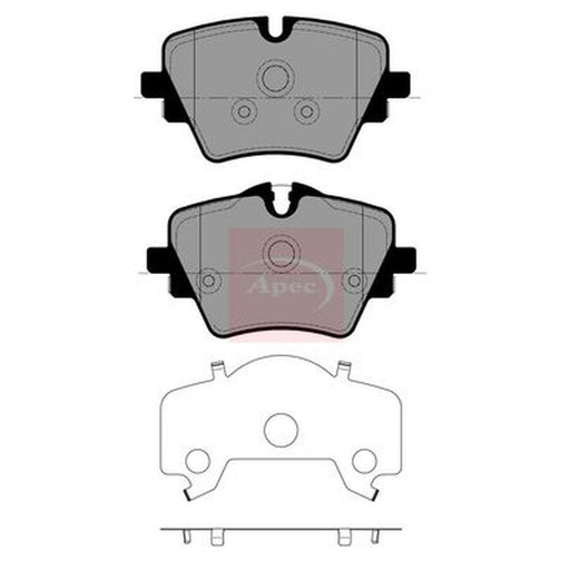 Apec Front Brake Pad Set fits BMW 2 Active Tourer 2021-2022