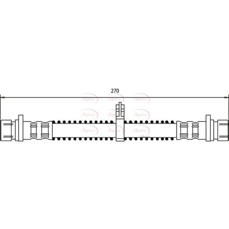 Apec Brake Hydraulic Hose Line Rear HOS3537