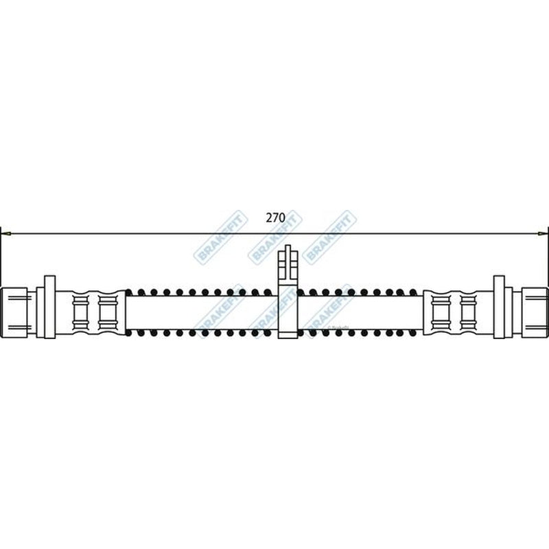 Apec Brake Hydraulic Hose Line Rear fits Land Rover Freelander I 1998-2006