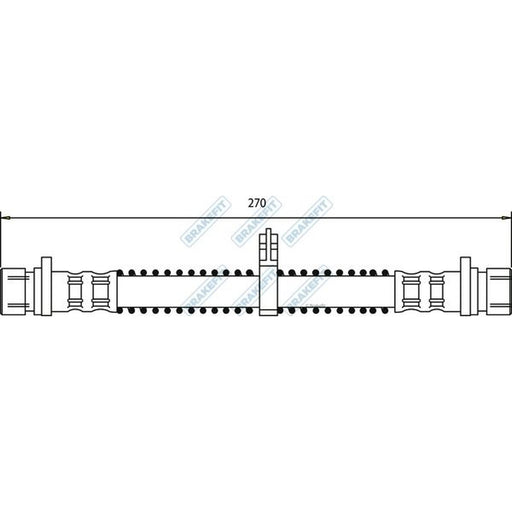 Apec Brake Hydraulic Hose Line Rear fits Land Rover Freelander I 1998-2006