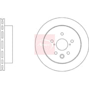 Apec 2 x Vented Brake Discs fits Honda E 2019 on