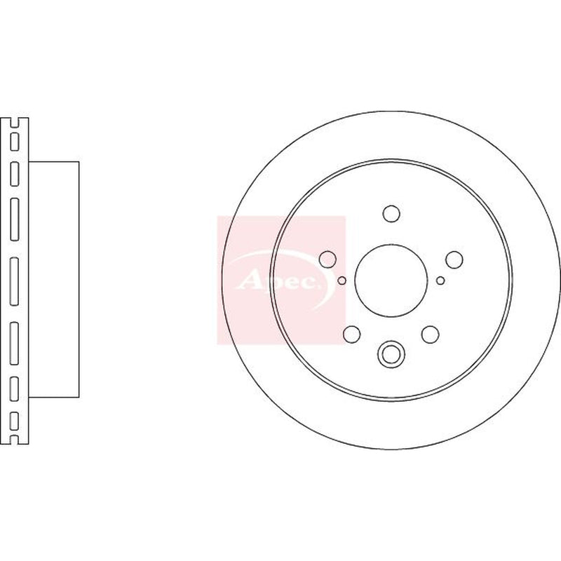 Apec 2 x Vented Brake Discs fits Honda E 2019 on