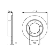 Bosch 2 x Solid Brake Discs