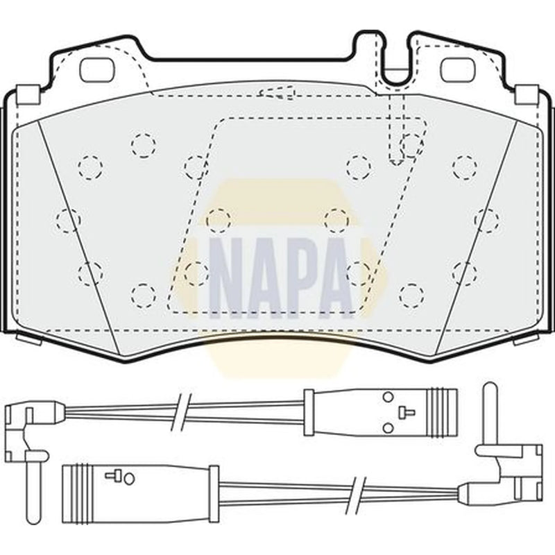 NAPA Front Brake Pad Set NBP1092