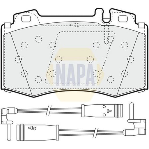 NAPA Front Brake Pad Set NBP1092
