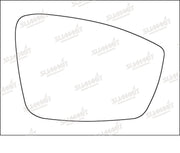 Summit Heated Base Plate With Standard Mirror Glass fits VW Up 12 on RHS Summit - Bars 4 Cars