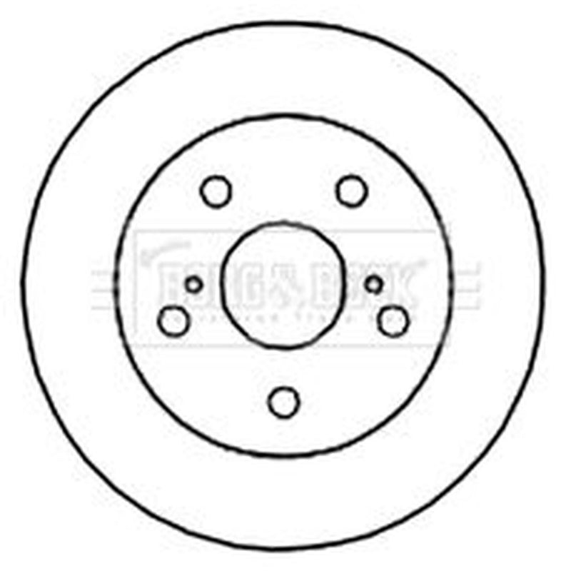 Borg & Beck Front & Rear Brake Discs & Pads fits Toyota Auris 2006-2012 1.8