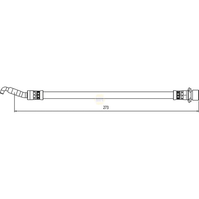NAPA Brake Hydraulic Hose Line Rear NBH1148