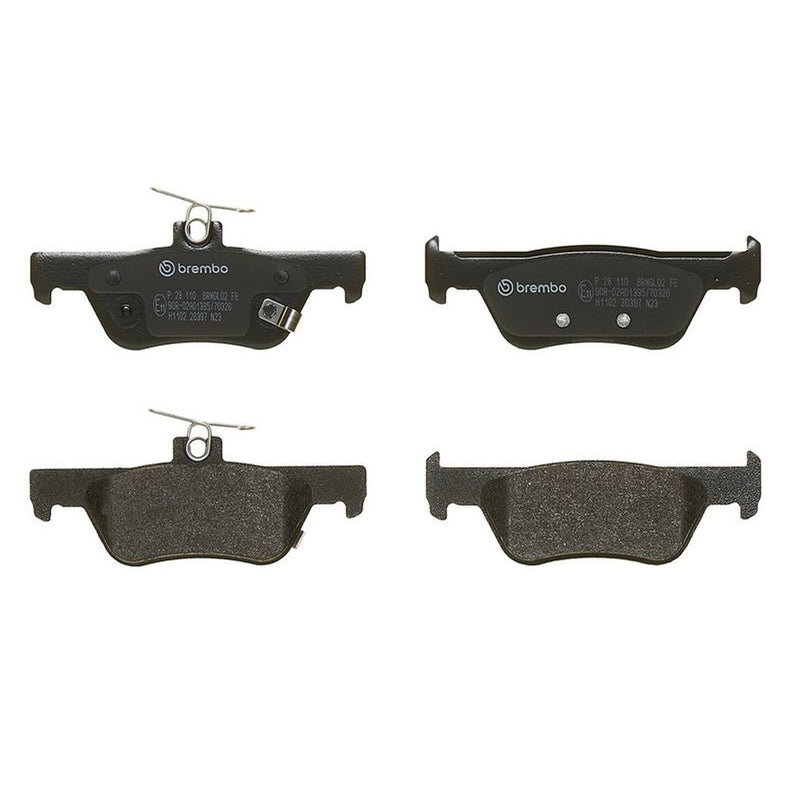 Brembo 4 x Rear Brake Pad Set fits Honda Jazz V 2020 on 1.5