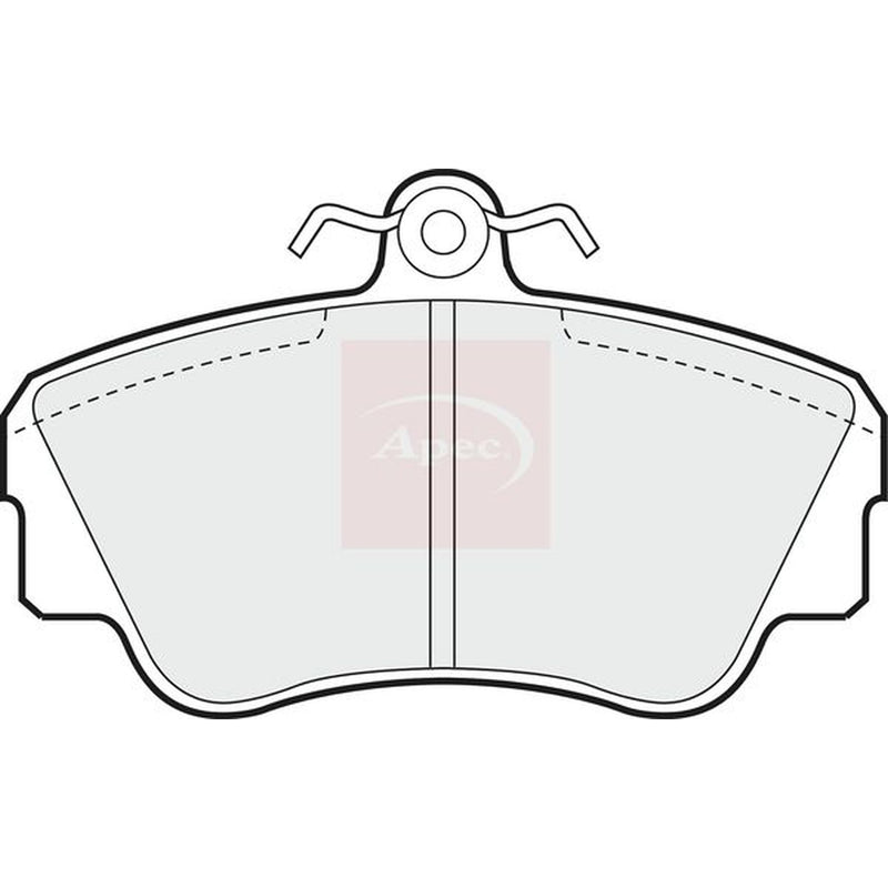 Apec Front Brake Pad Set fits Volvo 440 1988-1996 1.6 1.7 1.8 1.9 2.0
