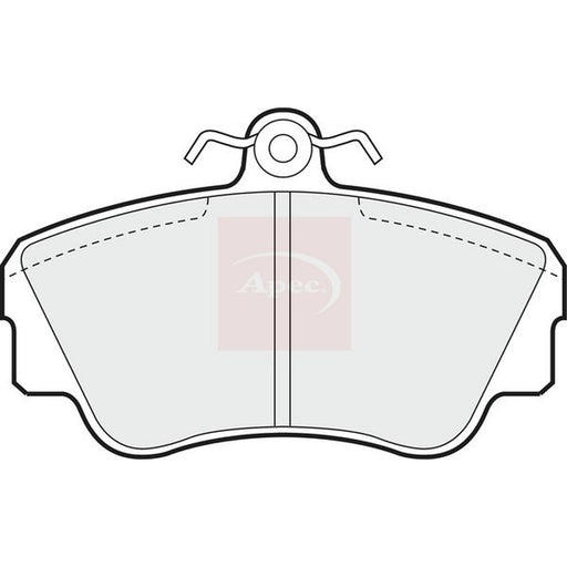 Apec Front Brake Pad Set fits Volvo 440 1988-1996 1.6 1.7 1.8 1.9 2.0