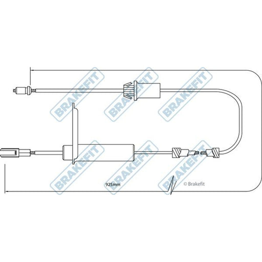 Apec Handbrake Cable Left Rear fits Mercedes-Benz C-Class 2000-2008