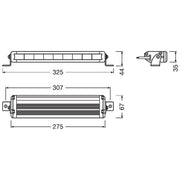 Osram LEDriving LIGHTBAR VX250-SP, LED driving lights for high beam, spot, 1500 Osram - Dynamic Drive