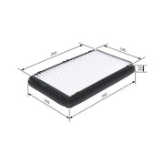 Bosch Engine Air Filter fits Suzuki Ignis I 2000-2003 1.3