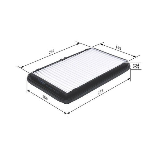 Bosch Engine Air Filter fits Suzuki Ignis I 2000-2003 1.3