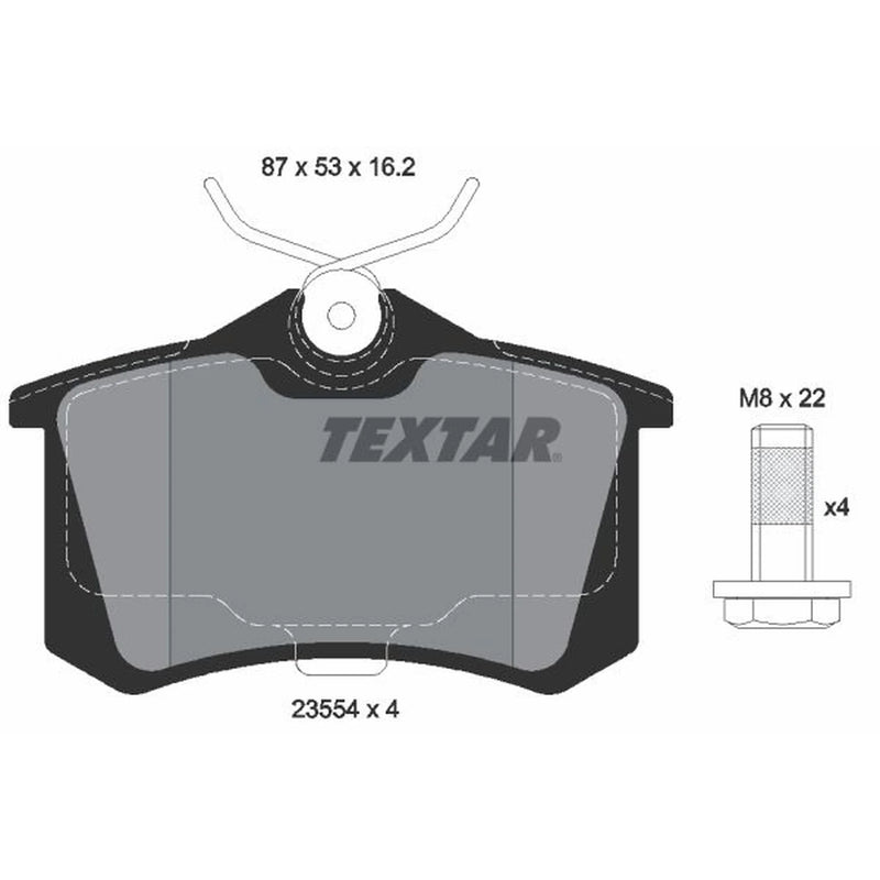 Textar Rear Brake Pad Set 2355406