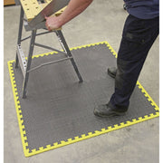 Sealey Interlocking EVA Foam Workshop Mat Set 1240 x 1825mm with Hi-Vis Edges Sealey - Dynamic Drive