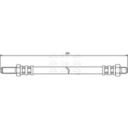 Apec Brake Hydraulic Hose Line Rear fits MG Mgb 1962-1980 1.8