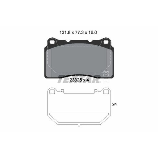 Textar Front Brake Pad Set 2332502