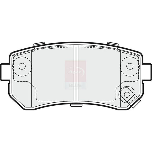 Apec Front & Rear Pads fits Hyundai IX20 2010-2019 1.4 1.6